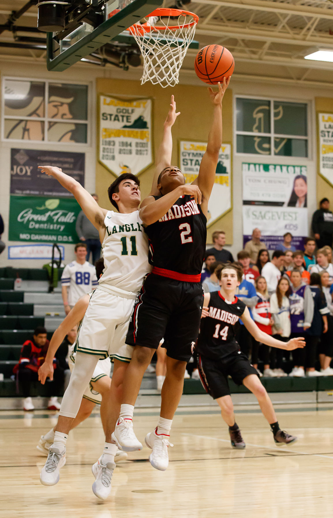 Langley vs. Madison boys basketball 13